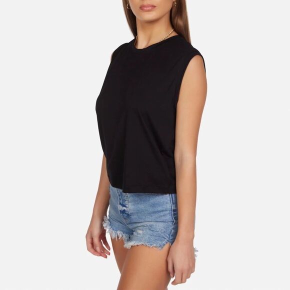 Michael Lauren | Revolve | Black Enzzo Tank Top - Picture 3 of 7